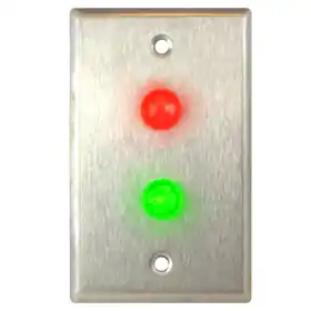DORTRONICS 7201-L2-HWR Red/Green High Intensity LED Door Status Indicator