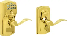 Schlage Lock FE595-ACC-CAM-505 Keypad Entry Flex Lock Camelot with Accent Lever