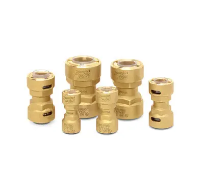 PARKER HANNIFIN PZKP-C12-HNBR ZoomLock 3/4 in. Push x Push Copper Coupling