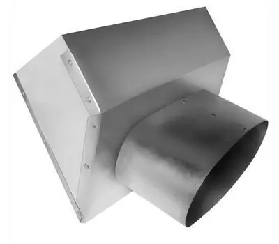 SOUTHWARK METAL 3604126 4 x 12 x 6 in. Angle Oval Register Box