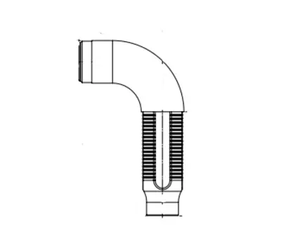 Victaulic A006AQB000 VicFlex 3/4 in. 90-Degree Low Profile Short Reducing Elbow