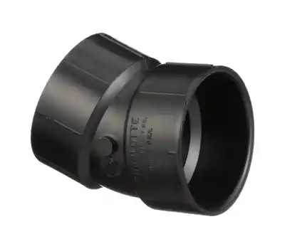 CHARLOTTE PIPE ABS003241400 6 in. Hub ABS 1/16 Bend