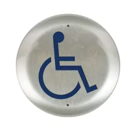 BEA Incorporated 10PBR45LL Push Plate 4.5in Round Logo Only