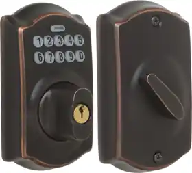 SCHLAGE LOCK BE365-CAM-716 Keypad Deadbolt Camelot 12-287