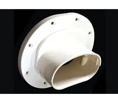 AC Guard CGWLFL Cover Guard Adjustable Wall Flange for Line Set Covers White Case of 6
