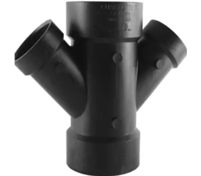 CHARLOTTE PIPE ABS006121400 ABS 612 4X4X3X3 DBL WYE