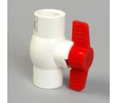 ANDERSON METALS CORPORATION 42022-24 1 1/2 PVC WHITE BALL VALVE