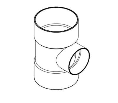 WESTLAKE PIPE & FITTINGS P108-6 8X6 SW STRAIGHT TEE