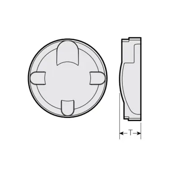 Victaulic F060460X16 FireLock 6 in. Grooved 316L Stainless Steel Cap