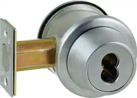 BEST ACCESS 8T37M-STK-626 SFIC Double Cylinder Deadbolt Less Core Satin Chrome