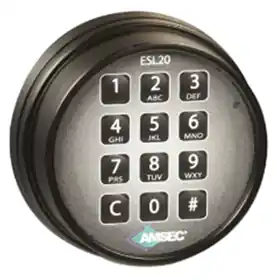 American Security Products 0616259 Black ESL20 UL Type 1 Retro-Fit Kit with Slam Bolt 3.5V