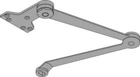 LCN CLOSERS 4110-3049EDA-AL-RH Hold Open Extra Duty Arm Right Hand Adjustable Shoe