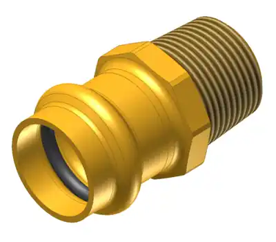 Elkhart 804R 1/2 in. Press x 3/4 in. Male Brass Large Diameter Reducing Adapter