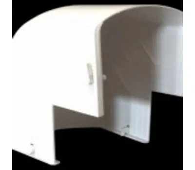 AC Guard CGEXT90B Cover Guard Plastic External 90 Degree Line Set Elbow Brown