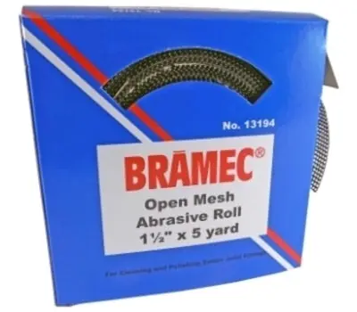 BRAMEC 13194 1.5 in. x 5 yds. 180 Grit Open Mesh Abrasive Roll