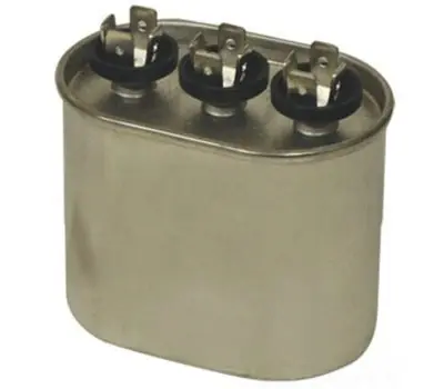 MARS 12775 55+5 mF 440V ac Aluminum Oval Dual Section Motor Run Capacitor