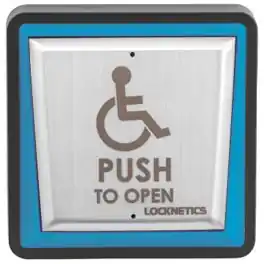 locknetics PPH-200-LED push plate led red/blue w/black box spdt