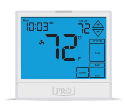 PRO1 IAQ T955S 2H/2C OR 3H/2C HP Programmable Thermostat