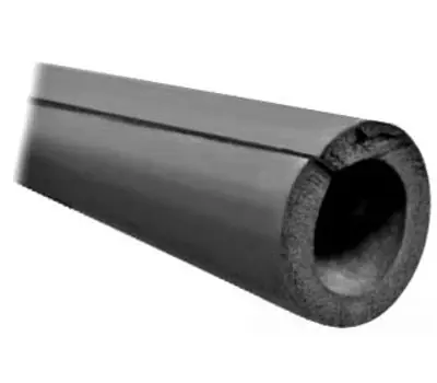Jones Stephens I80158 1-5/8 x 3/8 in. Black with Blue Ink Double Stick Rubber Pipe Insulation