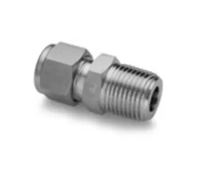 LET-LOK 3002012 1/2 in. Compression x MIP 316 Stainless Steel Connector