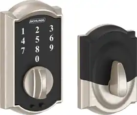 SCHLAGE LOCK BE375-CAM-619 Touch Keypad Deadbolt Camelot Grade 2 Satin Nickel
