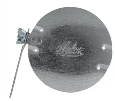 Malco D7HTAST 7 in. Galvanized Steel Manual Pre-Assembled Double Bearing Standard Damper with Handle