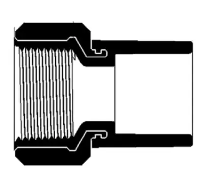 CHARLOTTE PIPE CTS2206B 3/4 in. Female Brass x CTS Slip Adapter