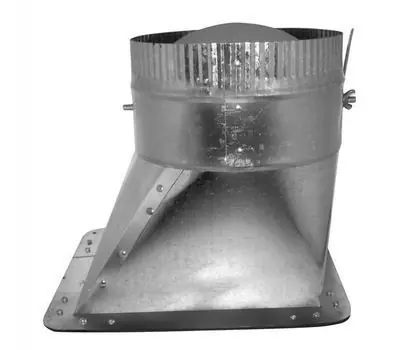 SOUTHWARK METAL AT63WD4 4 in. 30 Gauge Galvanized Steel Square to Round Air-Tite Side Takeoff with Damper