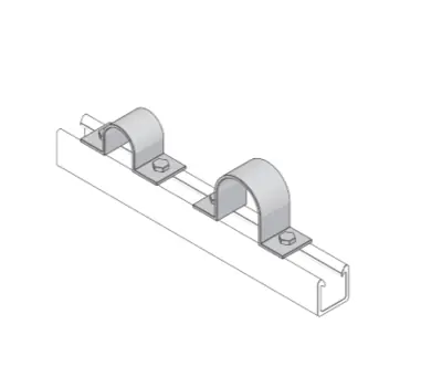 Power PS500EH-20 Steel Channel 14 Gauge 13/16 x 1-5/8 in. x 20 ft.