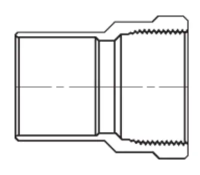 Cello Products IWP3-12-08 3/4 in. Sweat x 1/2 in. Female Wrot Copper Reducing Adapter