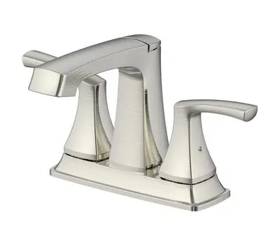COMPASS 192-6402 Cardania 2-Handle Bathroom Faucet with Brass Pop-Up