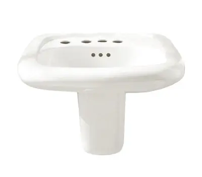 American standard 0954.121EC.020 Murro 21-1/4 x 20-1/2 x 16 in. Vitreous China Rectangle Wall-Mount Porcelain Bathroom Sink with EverClean Technology