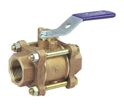 Nibco Valves T595-Y-66 1-1/2 in. Female Bronze Full Port Ball Valve With Stainless Steel Ball