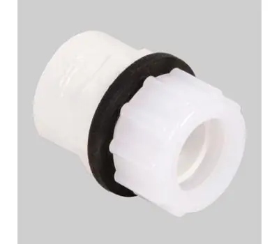 DIVERSITECH 3-Jun 3/4 in. Slip PVC Adapter with Plastic Nut