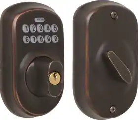 Schlage Lock BE365-PLY-716 Keypad Deadbolt Plymouth