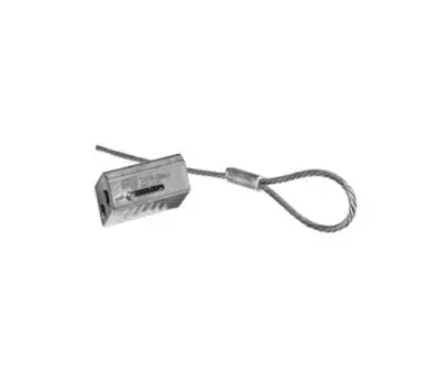 Duro Dyne 30186 Dyna-Tite 3/32 in. x 10 ft. Looped Cable Assembly with Cable Lock