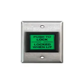 BEA INCORPORATED 10PTLBUTTON Push to Lock Illuminated Green Restroom Button