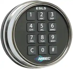 AMERICAN SECURITY PRODUCTS 0616186 Chrome ESL5 Electronic Keypad Retro-Fit Kit