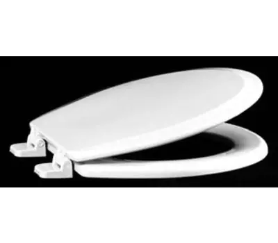 CENTOCO 700-106A Round Molded Wood Toilet Seat, Bone