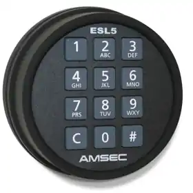 American Security Products 0616185 Black ESL5 Electronic Keypad Retro-Fit Kit