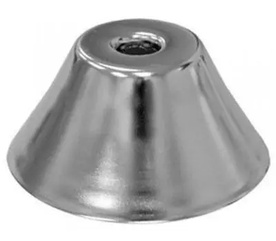 JONES STEPHENS E06125 1-1/4 IPS Chrome-Plated Steel Bell Pattern SureGrip Escutcheon