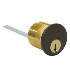 SARGENT 34-LA-10BE Rim Cylinder LA Keyway 6-Pin 1-Bitted No Cut