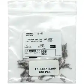 SARGENT 13-0487 Hollow Driver Spring (3rd, 4th) Vial Of 100