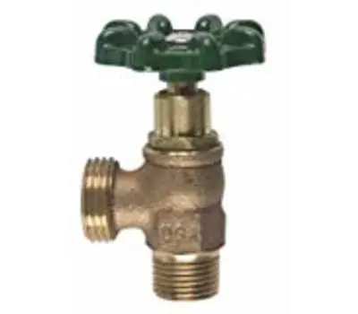 Arrowhead Brass 221BC 1/2 in. MIP x 3/4 in. Hose Threaded 125 PSI Brass Boiler Drain