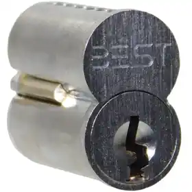 BEST ACCESS 1C7C1-626 Best 7-Pin Uncombinated Core (SFIC) C Keyway 626/US26D Satin Chrome