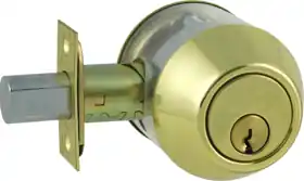 ARROW LOCK DBX62-605-CS-KA4 Deadbolt Double Cylinder Adjustable Backset Schlage C Keyway Grade 2 605/US3 Bright Brass