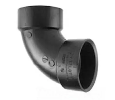 Charlotte Pipe ABS003000600 1-1/2 in. Hub ABS 1/4 Bend