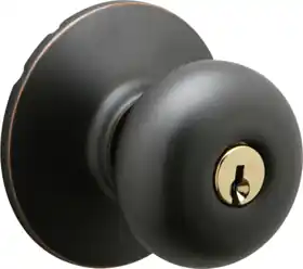Schlage Lock F51A-PLY-716 16-211 Entry Plymouth Knob Grade 2 Triple Option Adjustable Backset