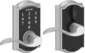 Schlage Lock FE695-ACC-CAM-626 Touchscreen Keypad Lever Camelot with Accent Lever