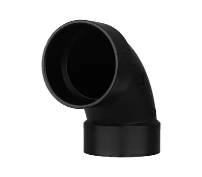 CHARLOTTE PIPE ABS003001400 6 in. Hub ABS DWV 1/4 Bend